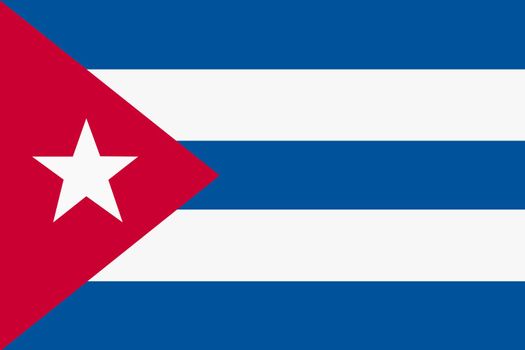 A Cuba flad background illustration large file red white star blue