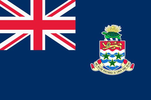 An Cayman Islands flag background illustration union jack ensign crest