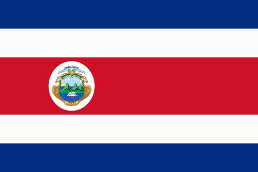 A Costa Rica flag background illustration red white blue stripes