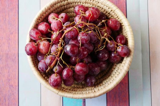 fresh grape fruit in a bowl