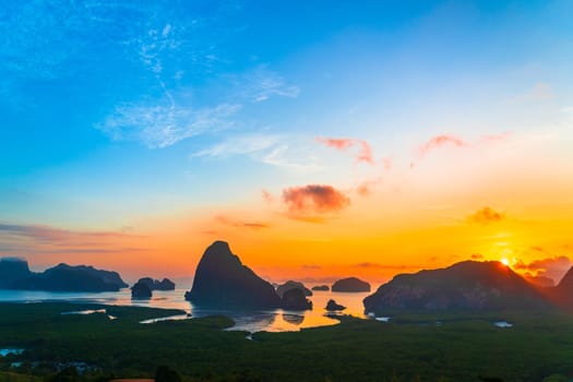 SamedNangChi Viewpoint, PhangNga, Thailand.