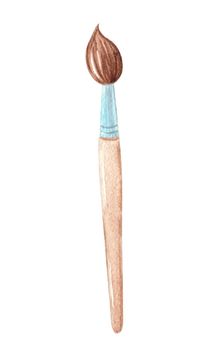 watercolor hand drawn brush for painting isolated on white background