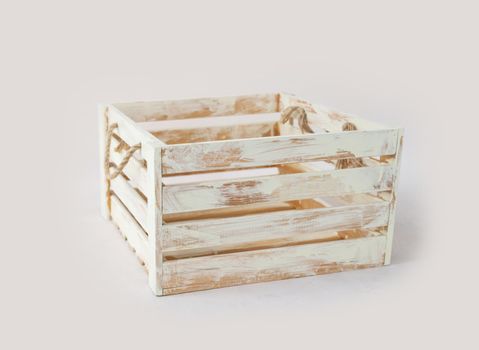 Wooden container crate box for delivery products cargo. Shipping packaging equipment