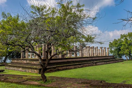 Sri Lanka. The ancient city of Polonnaruwa. The Audience Hall. Historical landmark. . High quality photo