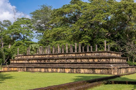Sri Lanka. The ancient city of Polonnaruwa. The Audience Hall. Historical landmark. . High quality photo