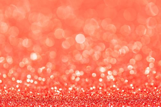 sparkles of Red glitter abstract background. Copy space.