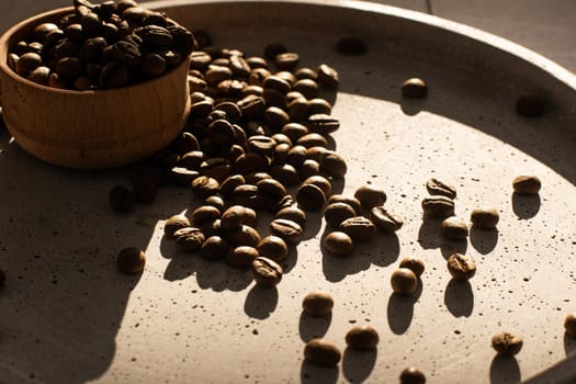 roasted coffee beans, can be used as a background.