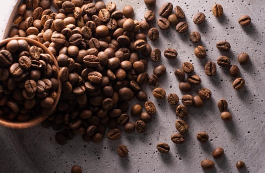 roasted coffee beans, can be used as a background.