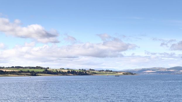 The view from Invergordon across Cromarty Firth to the Black Isle.  The Black Isle is a peninsula within Ross and Cromarty in the Scottish Highlands.