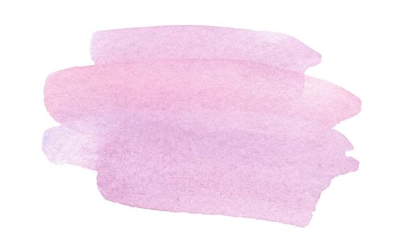 watercolor pink splash isolated on white background