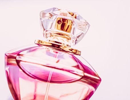 Womens perfume, pink cologne bottle as vintage fragrance, eau de parfum as holiday gift, luxury perfumery brand present.