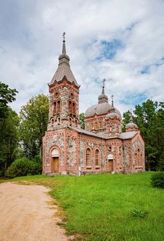 Old brick church in the rural area