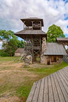 Ruins of an old castle in Latvia