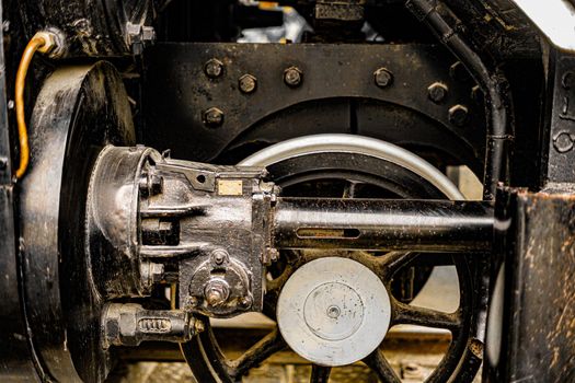 Steam locomotive machine room. Shooting Location: Tokyo metropolitan area