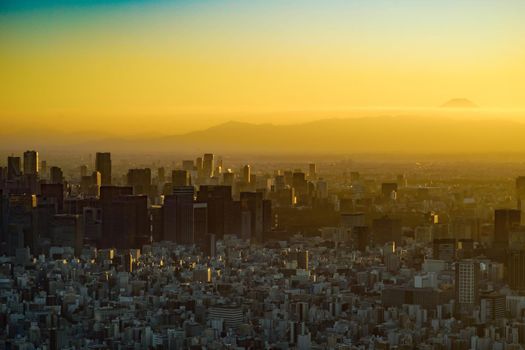Shinjuku Fukutoshin and twilight images. Shooting Location: Shinjuku-ku, Tokyo