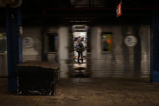 New York Subway Image. Shooting Location: New York, Manhattan