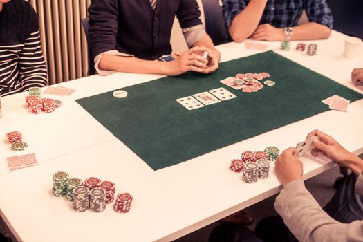 Image of Texas Holdem (Poker). Shooting Location: Tokyo metropolitan area