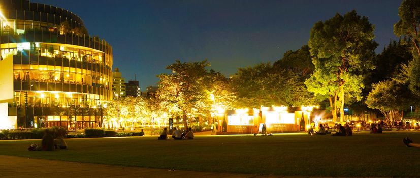 Night Kashiwa Park. Shooting Location: Tokyo metropolitan area