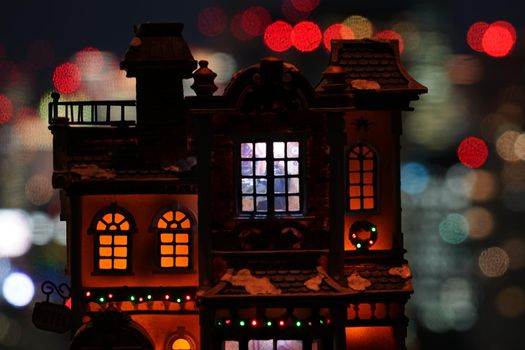 Western architectural house antique and night view. Shooting Location: Tokyo metropolitan area