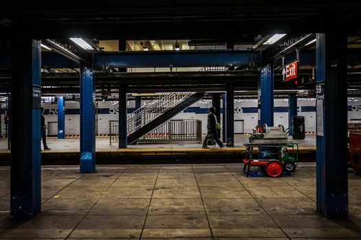 New York Subway Image. Shooting Location: New York, Manhattan