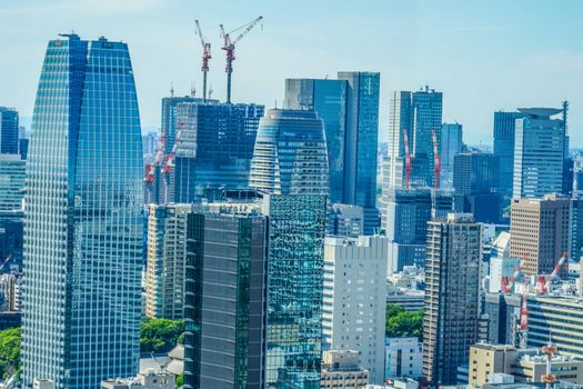 The city of Tokyo seen from the World Trade Center Building (Seaside Top). Shooting Location: Tokyo metropolitan area