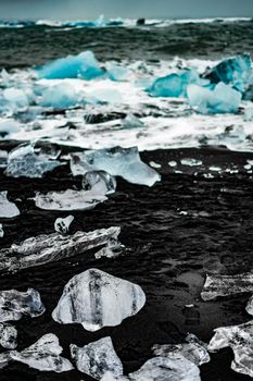 Glacier of Yorkles Aur Roon Glacier Lake (Iceland). Shooting Location: Iceland