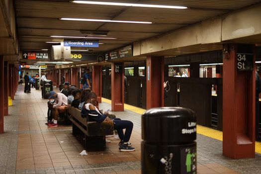 New York Subway Image. Shooting Location: New York, Manhattan