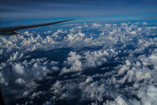 Landscape seen from the plane. Shooting Location: New York, Manhattan