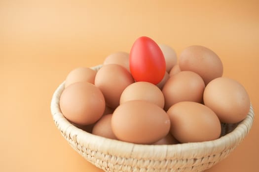 close up of eggs in a bowl