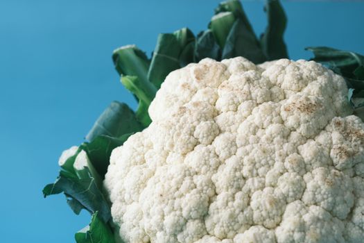 close up of cauliflower on table .
