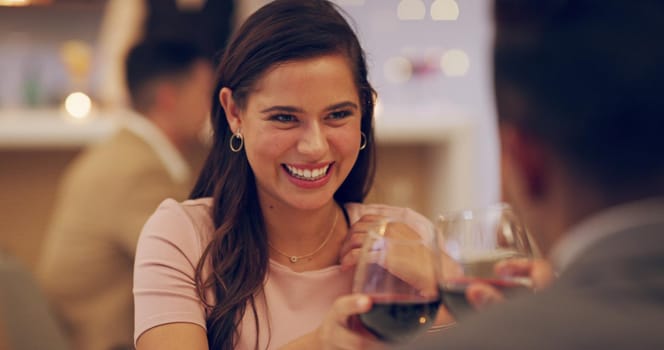 4k video footage of a couple sharing a toast while on a date at a restaurant