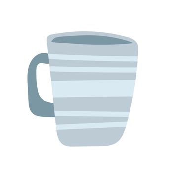 Cup. Simple cartoon drawing of a vector cup on white