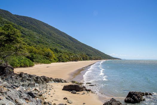 Palm Cove, Australia - April 27, 2015: View of Ellis Beach without people.