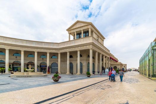 Doha, Qatar - Nov 20. 2019. Galleria Lafayette at the Katara Plaza in Katara Village