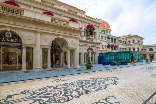 Doha, Qatar - Nov 20. 2019. Galleria Lafayette at the Katara Plaza in Katara Village