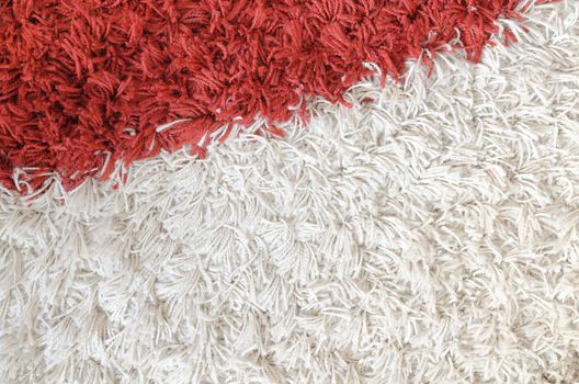 detailed carpet background with white and red colors