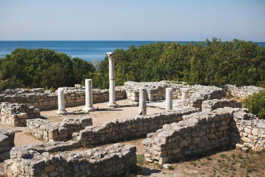 Museum reserve historical architectural monument on the black sea coast of Crimea.