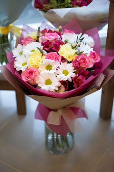 Beautiful colorful flowers in a flower shop