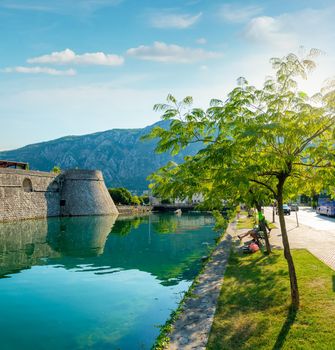 Kotor Venetian fortifications, Kampana Tower Old Town, Montenegro