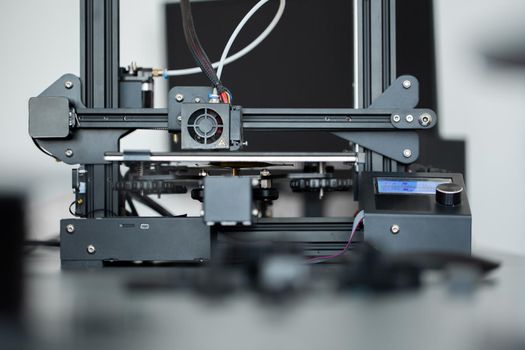 3D printing machine operation in the laboratory
