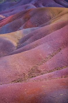 Chamarel seven coloured earths on Mauritius island