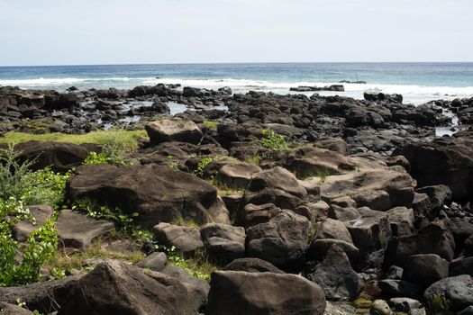 beach pebble stone in the Indian ocean