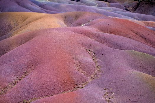 Chamarel seven coloured earths on Mauritius island