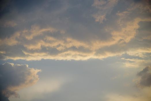 Sky background, the sunset over.