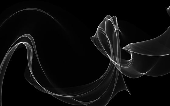 Dark abstract background with a glowing abstract waves, abstract background