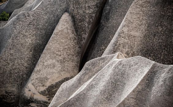 Stony mountains of Cappadocia in Turkey