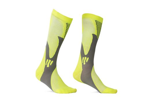 Pair of sport gaiters isolated on white background