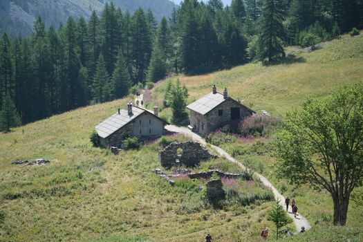 town and refuge in the Val di Susa Vallee Etroite. High quality photo