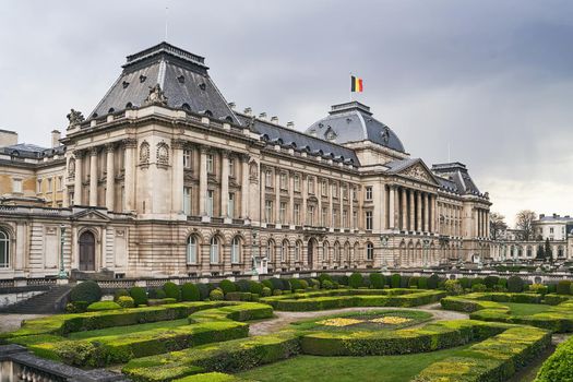 The Royal Palace in Brussels, Belgium from the northeastern corner