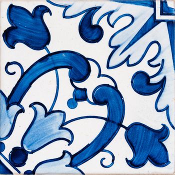 Vintage azulejos, traditional Portuguese tiles.